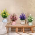 Miniatyrbillede 4 af 6: Lollanda 6-pak kunstige planter med krukker – realistiske indendørs planter til borde, perfekte som boligindretning og indretning