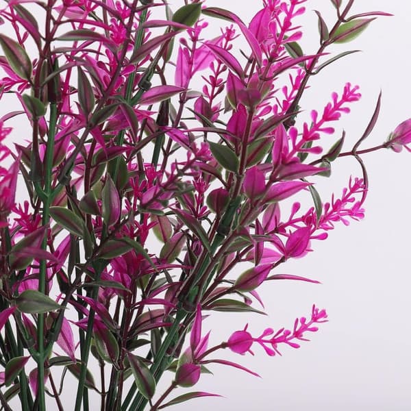 OBOSOE 20-pak kunstige blomster udendørs UV-resistente – kunstige planter og plastplanter til haveindretning