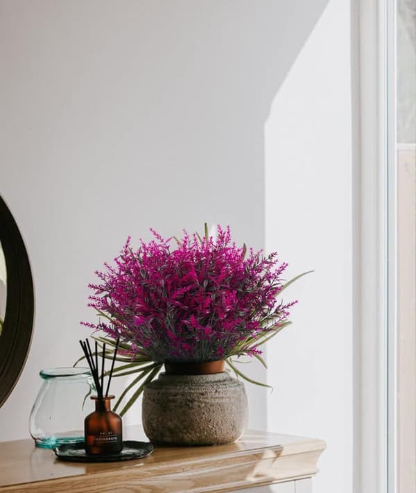 OBOSOE 20-pak kunstige blomster udendørs UV-resistente – kunstige planter og plastplanter til haveindretning
