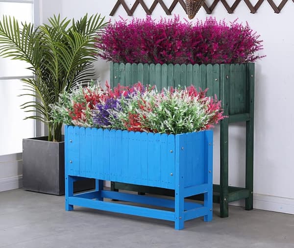 OBOSOE 20-pak kunstige blomster udendørs UV-resistente – kunstige planter og plastplanter til haveindretning