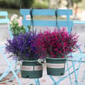 Miniatyrbillede 7 af 9: OBOSOE 20-pak kunstige blomster udendørs UV-resistente – kunstige planter og plastplanter til haveindretning