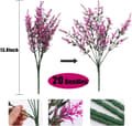 Miniatyrbillede 2 af 9: OBOSOE 20-pak kunstige blomster udendørs UV-resistente – kunstige planter og plastplanter til haveindretning