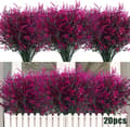 Miniatyrbillede 1 af 9: OBOSOE 20-pak kunstige blomster udendørs UV-resistente – kunstige planter og plastplanter til haveindretning