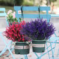 Miniatyrbillede 6 af 9: OBOSOE 20-pak kunstige blomster udendørs UV-resistente – kunstige planter og plastplanter til haveindretning