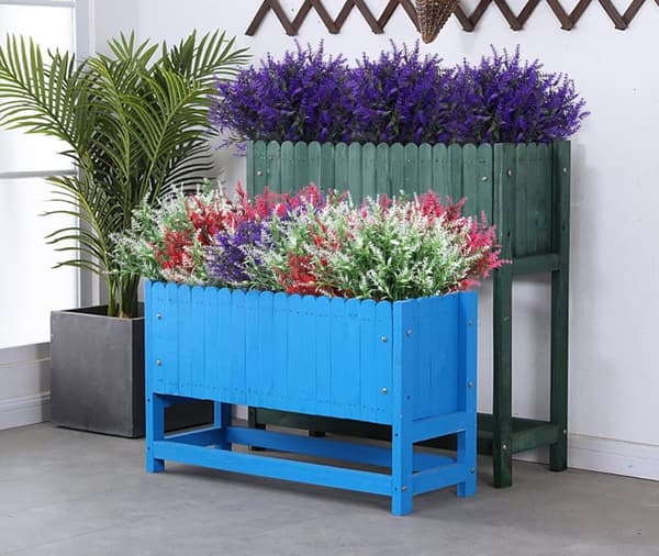 OBOSOE 20-pak kunstige blomster udendørs UV-resistente – kunstige planter og plastplanter til haveindretning