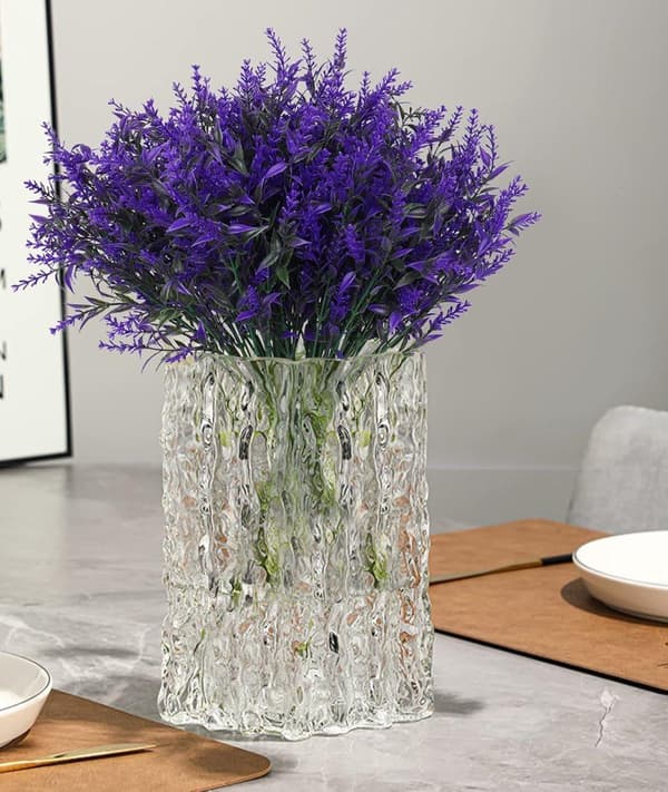 OBOSOE 20-pak kunstige blomster udendørs UV-resistente – kunstige planter og plastplanter til haveindretning