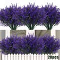 Miniatyrbillede 1 af 9: OBOSOE 20-pak kunstige blomster udendørs UV-resistente – kunstige planter og plastplanter til haveindretning