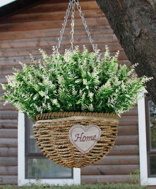 OBOSOE 20-pak kunstige blomster udendørs UV-resistente – kunstige planter og plastplanter til haveindretning