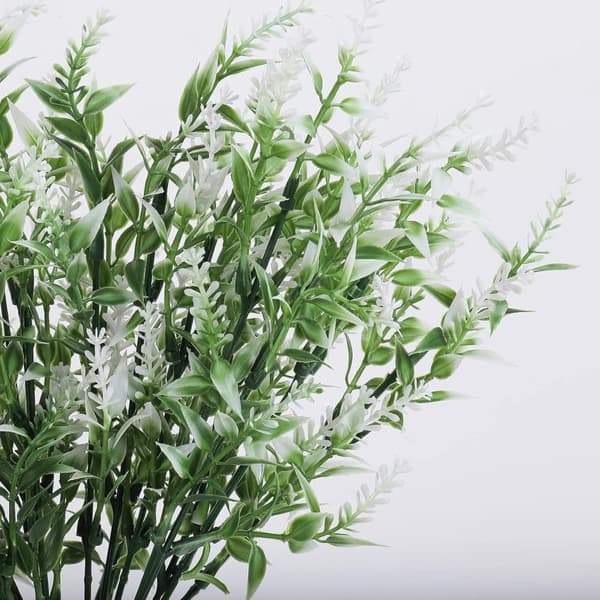 OBOSOE 20-pak kunstige blomster udendørs UV-resistente – kunstige planter og plastplanter til haveindretning