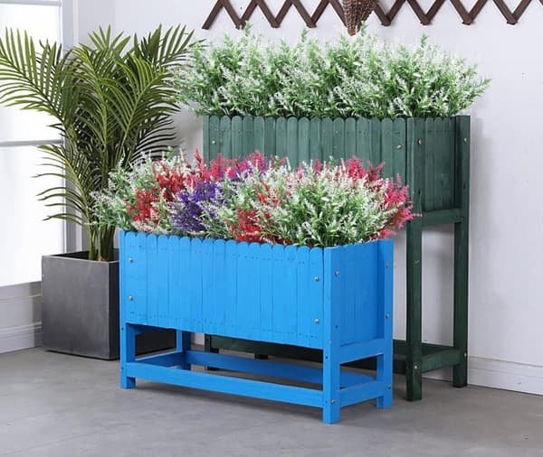 OBOSOE 20-pak kunstige blomster udendørs UV-resistente – kunstige planter og plastplanter til haveindretning