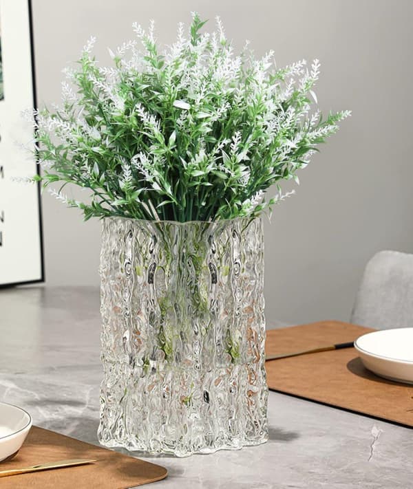 OBOSOE 20-pak kunstige blomster udendørs UV-resistente – kunstige planter og plastplanter til haveindretning