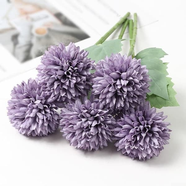 Lollanda 12-pak kunstige hortensiaer – realistiske blomsterbuketter til hjem, have og festdekoration