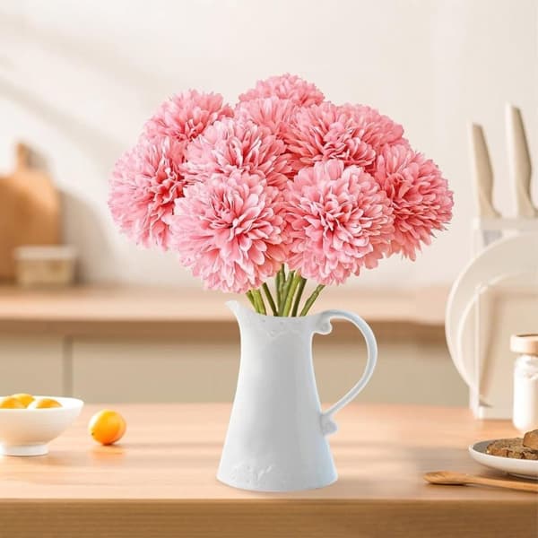 Lollanda 12-pak kunstige hortensiaer – realistiske blomsterbuketter til hjem, have og festdekoration