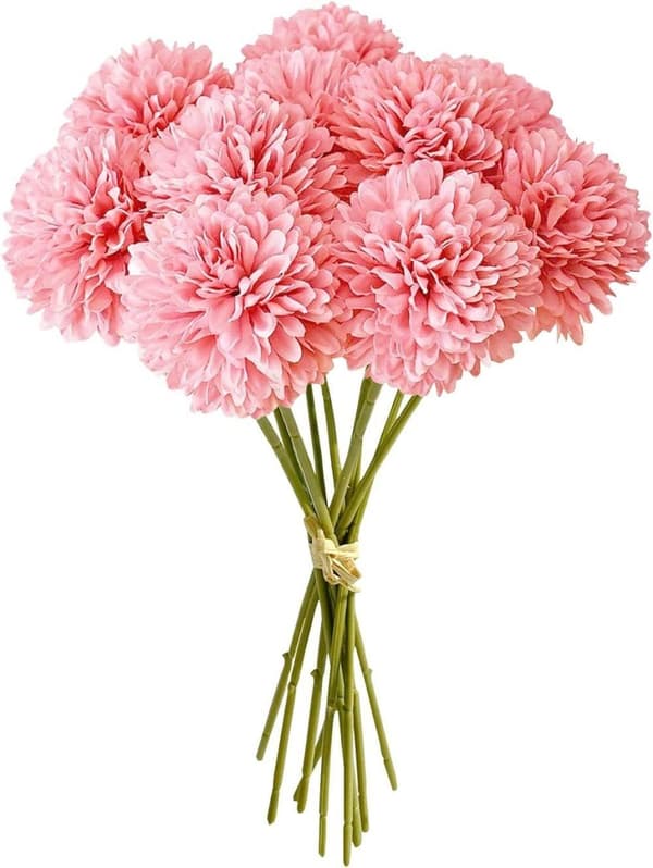 Lollanda 12-pak kunstige hortensiaer – realistiske blomsterbuketter til hjem, have og festdekoration