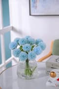 Miniatyrbillede 4 af 8: Lollanda 12-pak kunstige hortensiaer – realistiske blomsterbuketter til hjem, have og festdekoration