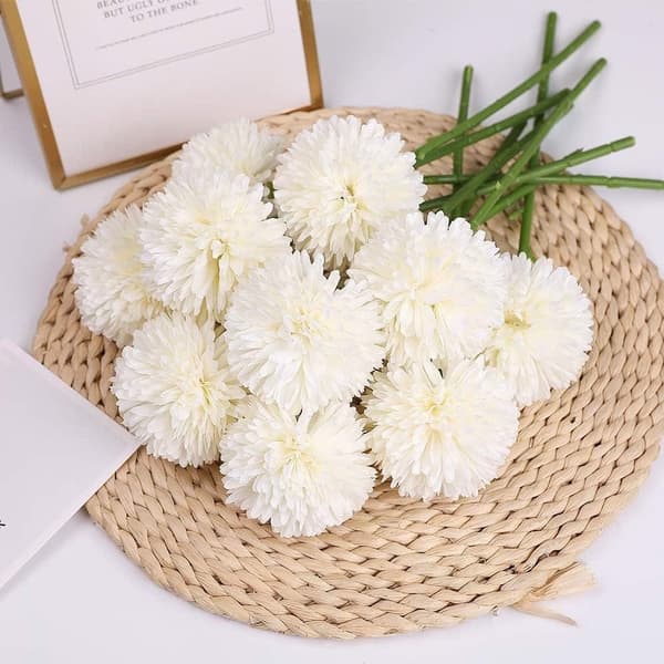 Lollanda 12-pak kunstige hortensiaer – realistiske blomsterbuketter til hjem, have og festdekoration