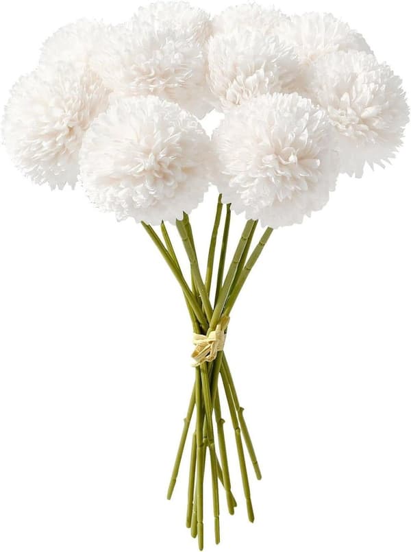 Lollanda 12-pak kunstige hortensiaer – realistiske blomsterbuketter til hjem, have og festdekoration