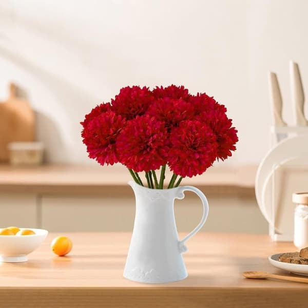 Lollanda 12-pak kunstige hortensiaer – realistiske blomsterbuketter til hjem, have og festdekoration