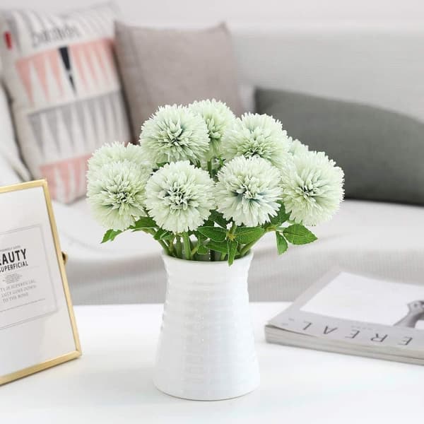 Lollanda 12-pak kunstige hortensiaer – realistiske blomsterbuketter til hjem, have og festdekoration