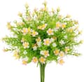 Miniatyrbillede 1 af 7: Lollanda kunstige blomster 6 stk, kunstige blomster – vejrbestandige, formbare, dekoration - naturtro blomster til have- og boligindretning