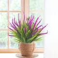 Miniatyrbillede 2 af 7: OBOSOE 10 bundter kunstige blomster med græs kunstige blomster til have og vindueskasse