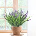 Miniatyrbillede 2 af 7: OBOSOE 10 bundter kunstige blomster med græs kunstige blomster til have og vindueskasse