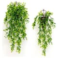 Miniatyrbillede 2 af 8: Lollanda Kunstig Vedbend 2 stk, Hængende kunstige blomster – 74 cm, Vejrbestandig, Formbar, Vejrbestandig Dekoration, Naturtro blomster til T