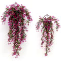Miniatyrbillede 2 af 8: Lollanda Kunstig Vedbend 2 stk, Hængende kunstige blomster – 74 cm, Vejrbestandig, Formbar, Vejrbestandig Dekoration, Naturtro blomster til T