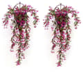 Miniatyrbillede 1 af 8: Lollanda Kunstig Vedbend 2 stk, Hængende kunstige blomster – 74 cm, Vejrbestandig, Formbar, Vejrbestandig Dekoration, Naturtro blomster til T