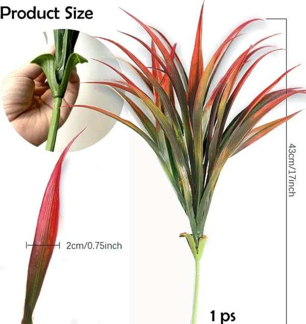 OBOSOE 16 stk kunstige blomster og kunstige planter UV-resistente til have- og vinduesdekoration