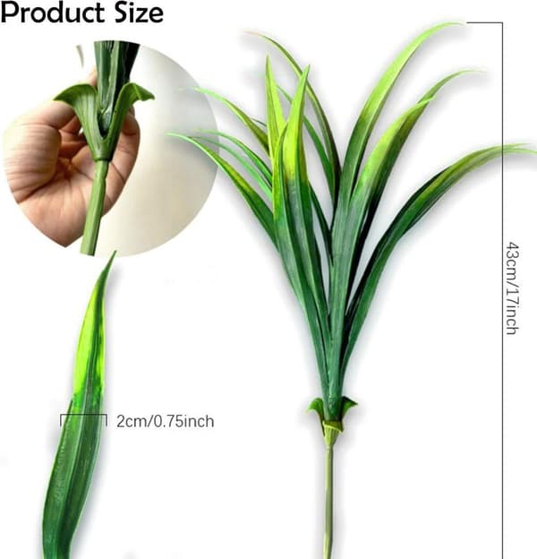 OBOSOE 16 stk kunstige blomster og kunstige planter UV-resistente til have- og vinduesdekoration