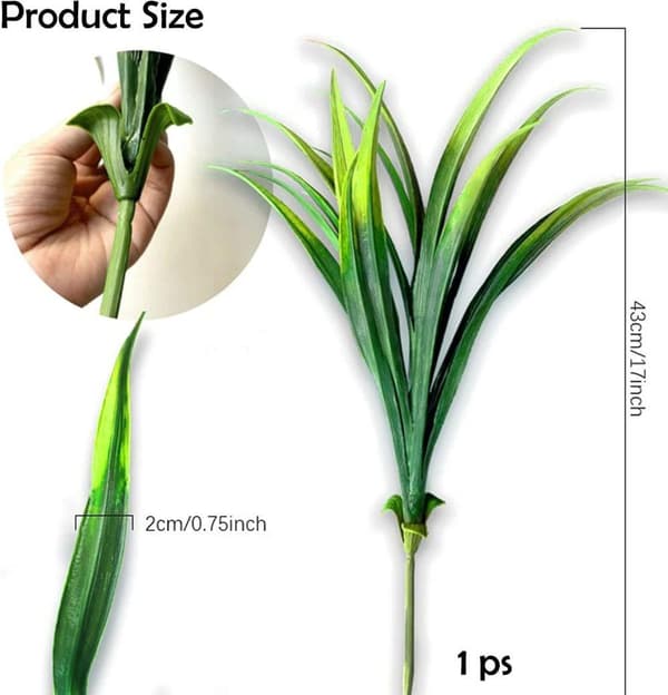 OBOSOE 16 stk kunstige blomster og kunstige planter UV-resistente til have- og vinduesdekoration