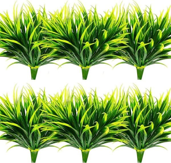 OBOSOE 16 stk kunstige blomster og kunstige planter UV-resistente til have- og vinduesdekoration