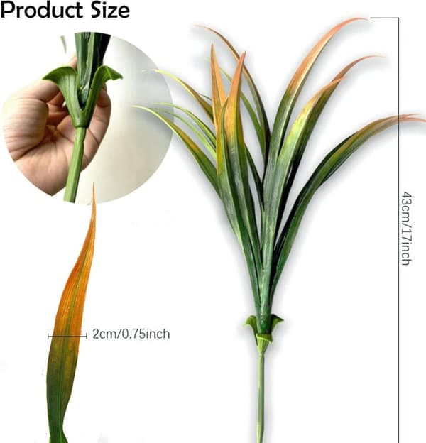 OBOSOE 16 stk kunstige blomster og kunstige planter UV-resistente til have- og vinduesdekoration