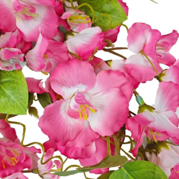 OBOSOE 2 stk kunstige blomster hængende hibiscus imiterede blomster UV-resistente til udendørs og indendørs dekoration