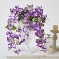 Miniatyrbillede 4 af 6: OBOSOE 2 stk kunstige blomster hængende hibiscus imiterede blomster UV-resistente til udendørs og indendørs dekoration