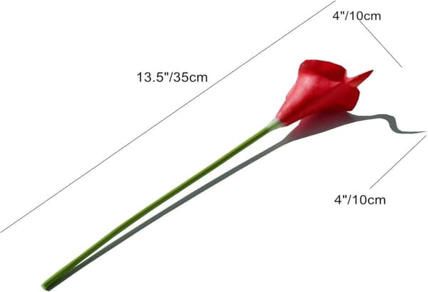 OBOSOE 20 stængler kunstige calla liljer falske blomster til bryllupsbuket og boligindretning