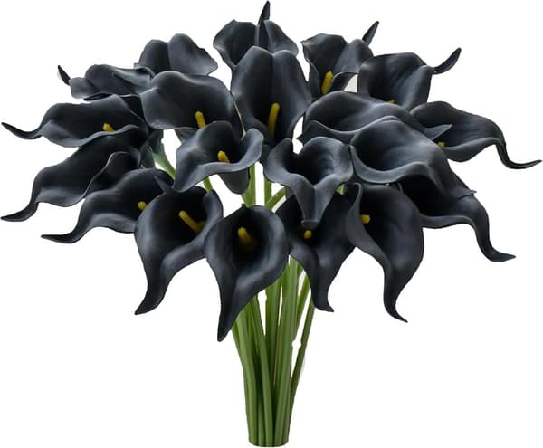 OBOSOE 20 stængler kunstige calla liljer falske blomster til bryllupsbuket og boligindretning