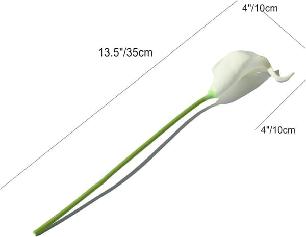 OBOSOE 20 stængler kunstige calla liljer falske blomster til bryllupsbuket og boligindretning