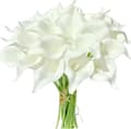 Miniatyrbillede 1 af 9: OBOSOE 20 stængler kunstige calla liljer falske blomster til bryllupsbuket og boligindretning