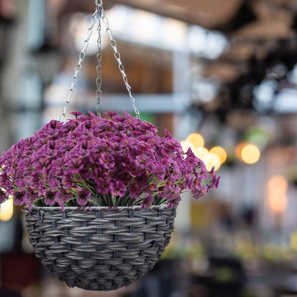Lollanda Konstgjorda blommor, UV-beständig, underhållsfri, vattentålig, långvarig, elegant, dekorativ, för balkong, trädgård, fester