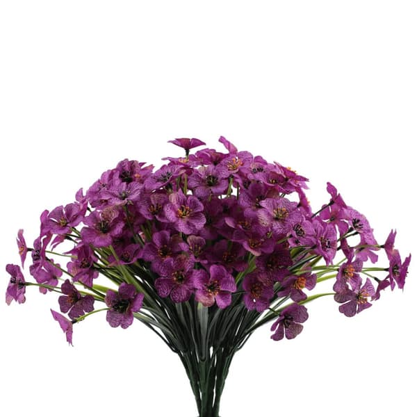 Lollanda Konstgjorda blommor, UV-beständig, underhållsfri, vattentålig, långvarig, elegant, dekorativ, för balkong, trädgård, fester