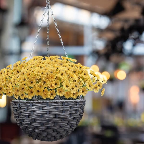 Lollanda Konstgjorda blommor, UV-beständig, underhållsfri, vattentålig, långvarig, elegant, dekorativ, för balkong, trädgård, fester