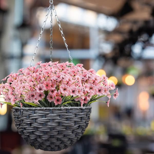 Lollanda Konstgjorda blommor, UV-beständig, underhållsfri, vattentålig, långvarig, elegant, dekorativ, för balkong, trädgård, fester