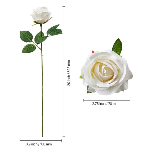 Kunstige Blomster, Polyester Materiale, Blomsterhoved Stil, Ideel til Hjemmedekoration,120stk