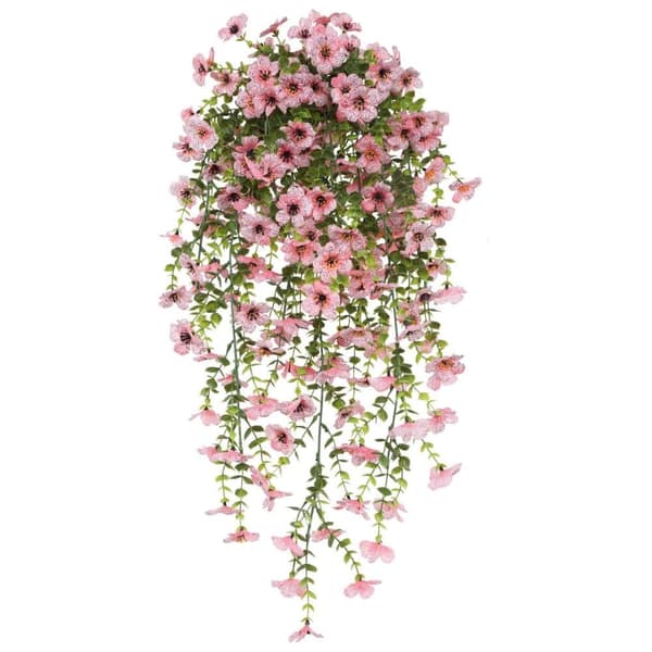 Lollanda Konstgjord Blombukett – Hängande Violbukett, Väggdekoration med Realistiska Växter