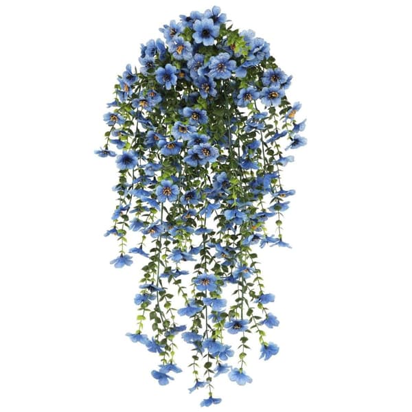 Lollanda Konstgjord Blombukett – Hängande Violbukett, Väggdekoration med Realistiska Växter