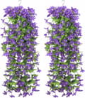 Miniatyrbillede 1 af 6: Lollanda Kunstige Vedhænge Blomster 2-pak, Vedbend Guirlande – UV-bestandig, Flerfarvet, 80cm Indretning