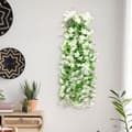 Miniatyrbillede 3 af 6: Lollanda Kunstige Vedhænge Blomster 2-pak, Vedbend Guirlande – UV-bestandig, Flerfarvet, 80cm Indretning