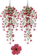 Miniatyrbillede 1 af 8: Lollanda Kunstige vedhængsblomster 2-pak 76 cm, Vedbend guirlande, Kunstige vedhængsblomster – UV-bestandig, Flerfarvet